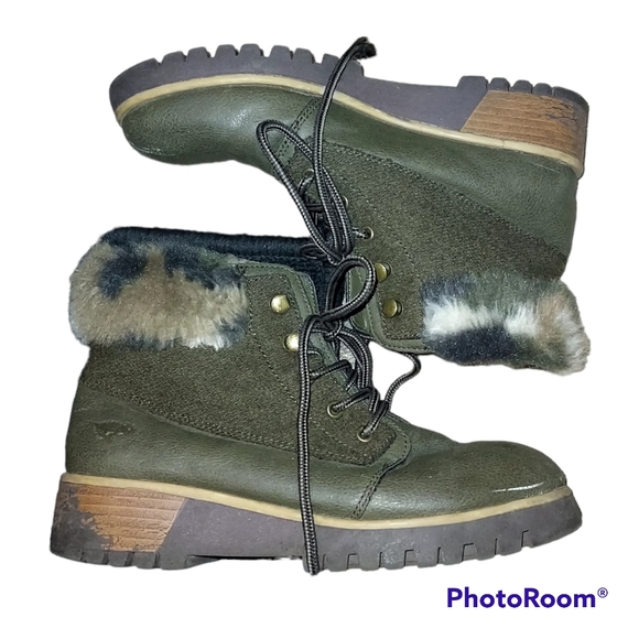Rocket Dog Shoes Rocket Dog Y2k 9s Style Combat Boots With Fur